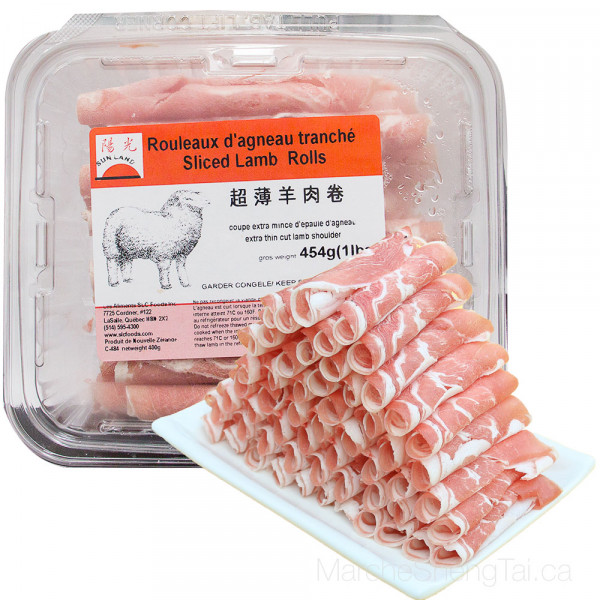 Sliced Lamb Rolls ~ 1lbs