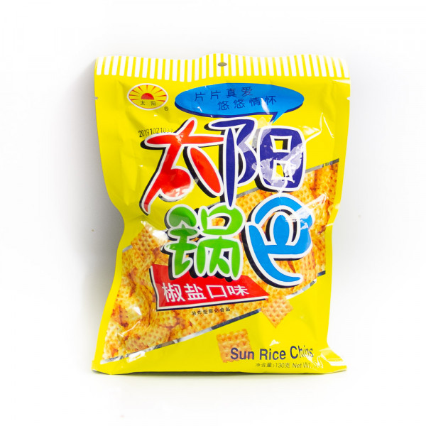 Salt and Pepper Sun Rice Chips - 130 g