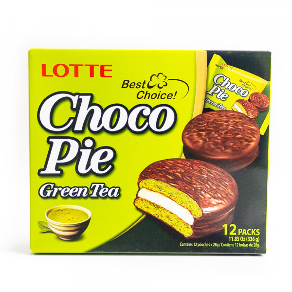 LOTTE Choco-pie Green Tea 336g