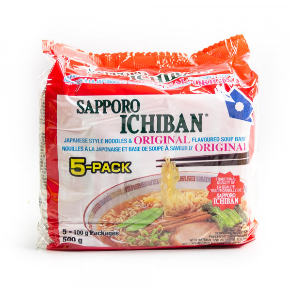 Sapporo Ichibain Japanese Style Noodles (Original) - 5*100 g