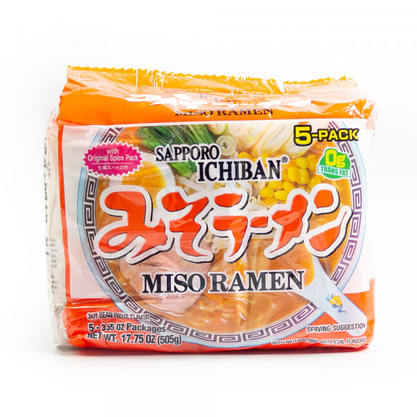 Sapporo Ichiban Miso Ramen Noodles - 505 g 